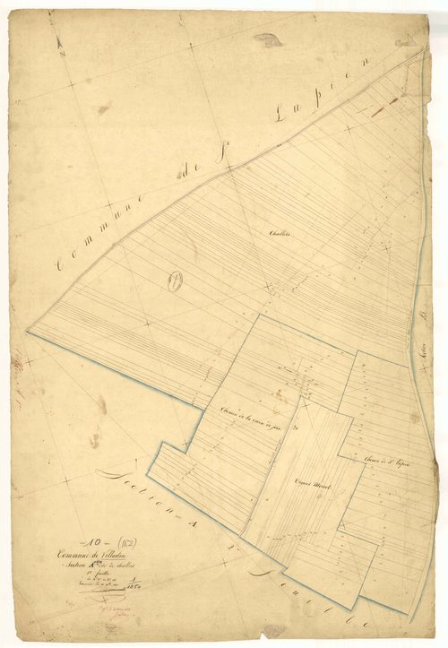 Villadin, section A dite de chaillois, feuille n°1, parcelles n° 1-146