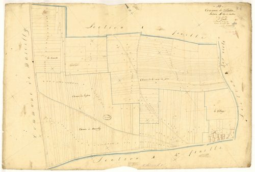 Villadin, section A dite de chaillois, feuille n°3