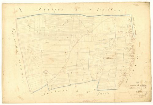 Villadin, section A dite de chaillois, feuille n°4