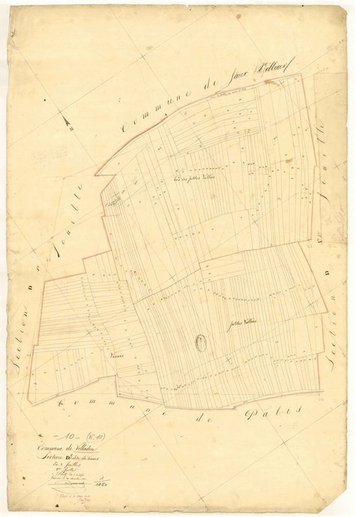 Villadin, section D dite de verrois, feuille n°2