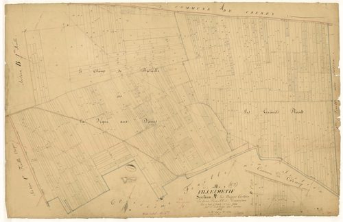 Villechétif, section A dite des noyers cortins, feuille n°2, parcelles n° 694-1233