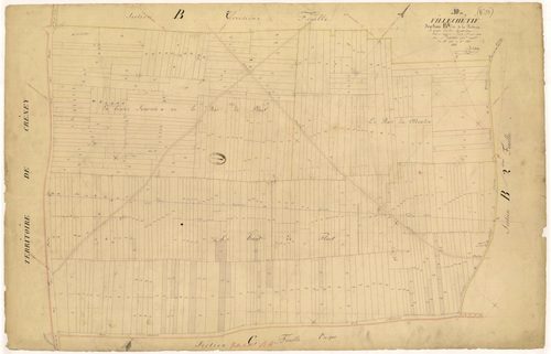Villechétif, section B dite de la pêcherie, feuille n°4, parcelles n° 965-1368