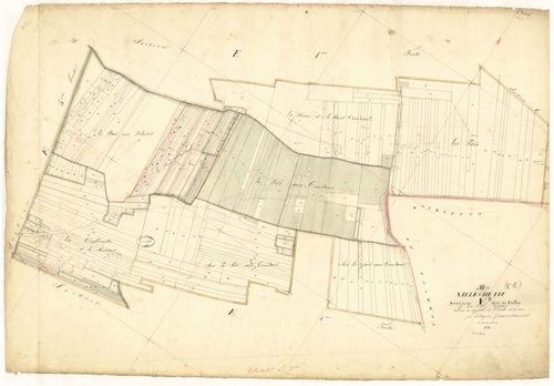 Villechétif, section E dite de Belley, feuille n°3, parcelles n° 682-953