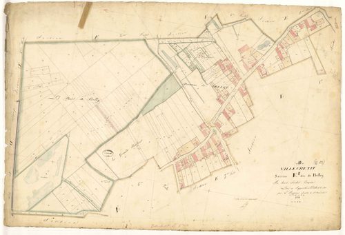 Villechétif, section E dite de Belley, feuille n°5, parcelles n° 1335-1577
