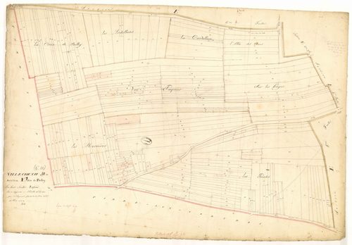 Villechétif, section E dite de Belley, feuille n°7, parcelles n° 1755-2019