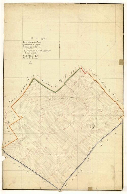 Villeloup, section K dite de la godine