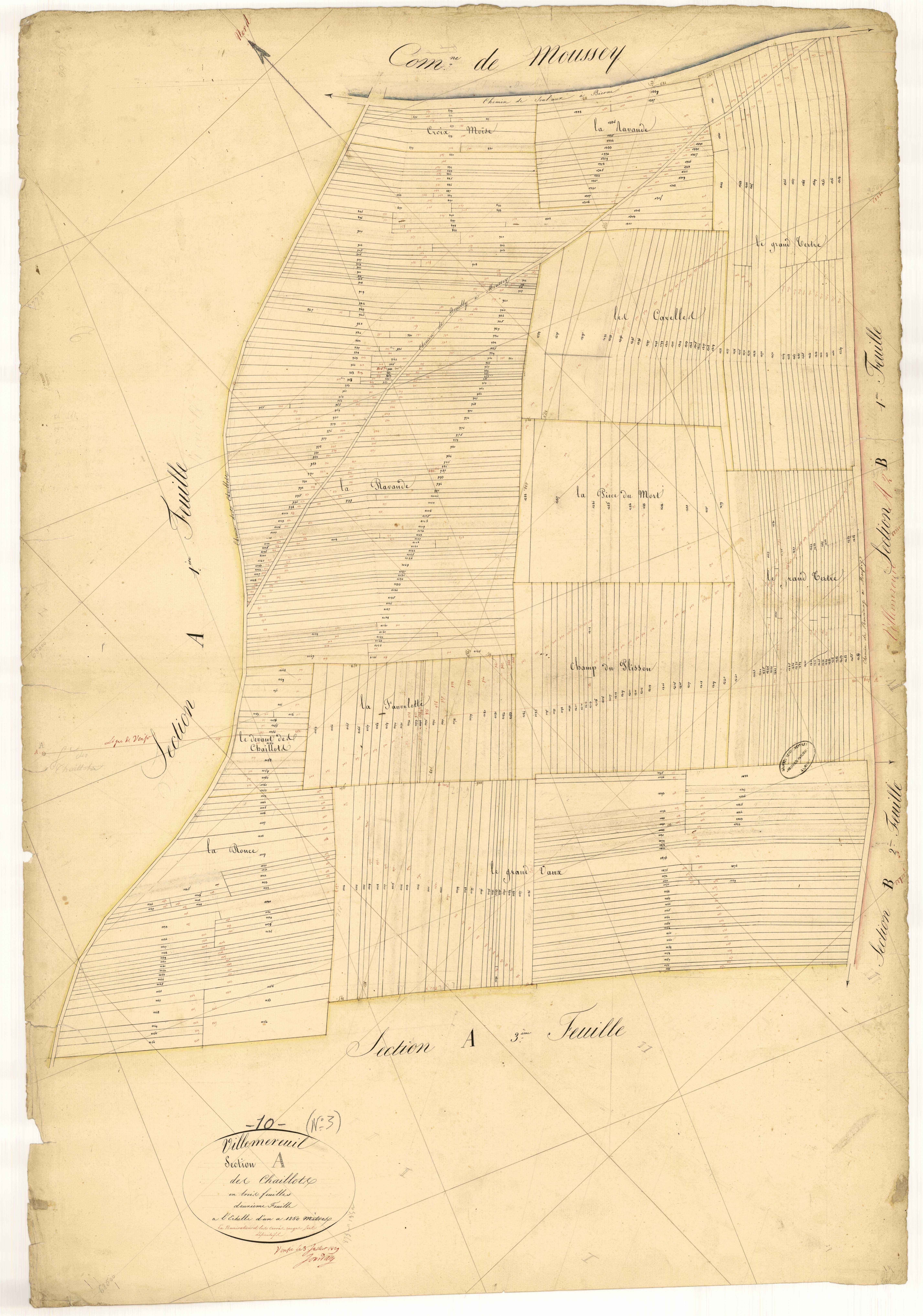Villemereuil, section A dite des chaillots, feuille n°2
