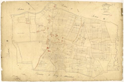 Villemereuil, section E dite de Villemereuil, feuille n°1