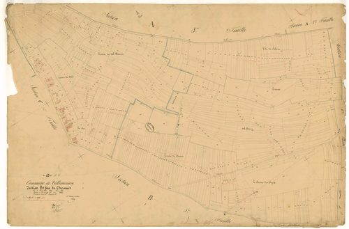Villemorien, section B dite de chervais, feuille n°1, parcelles n°1-482