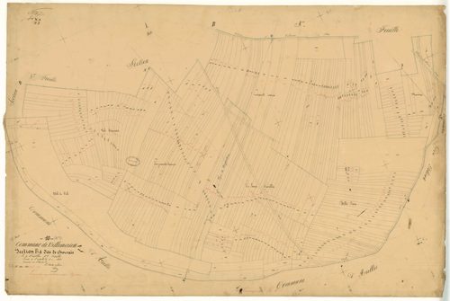 Villemorien, section B dite de chervais, feuille n°4, parcelles n°1175-1498