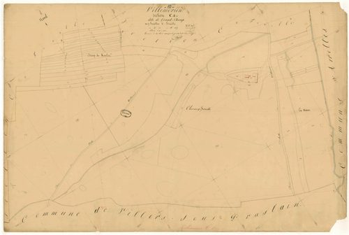Villemorien, section C dite de grand-champ, feuille n°4, parcelles n°1242-1287