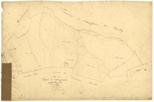 Villemoyenne, section A dite des sables, feuille n°1, parcelles n° 1-32