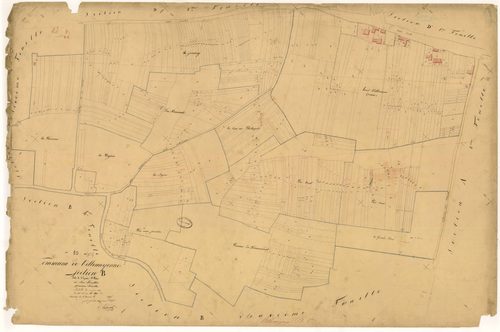 Villemoyenne, section B dite de l'épine saint-père, feuille n°1, parcelles n° 1-420
