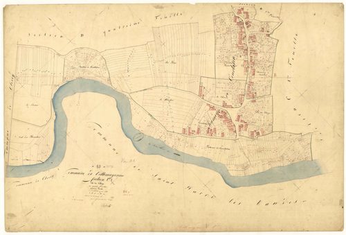 Villemoyenne, section C dite du village, feuille n°1, parcelles n° 1-870