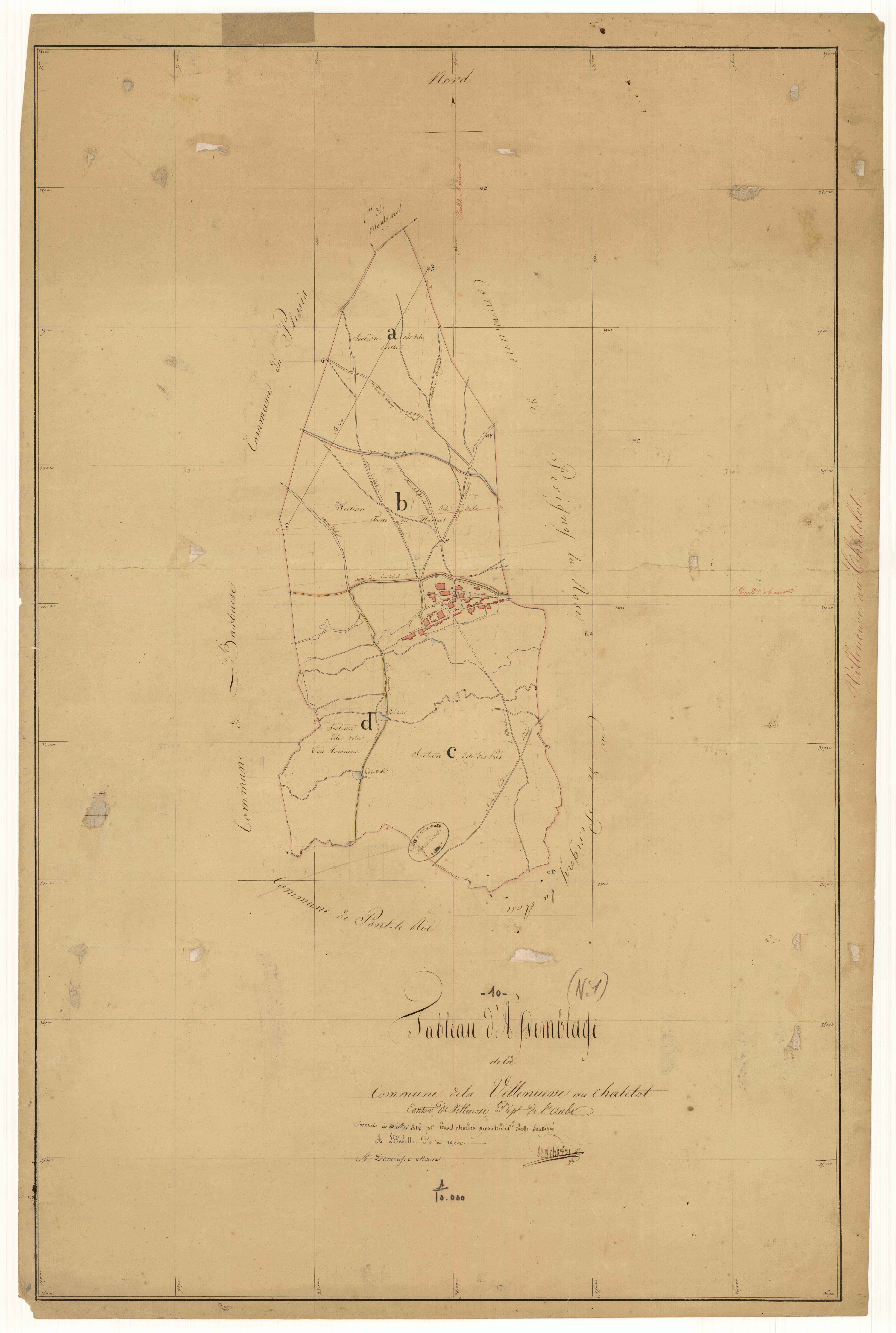La Villeneuve-au-Châtelot, tableau d'assemblage
