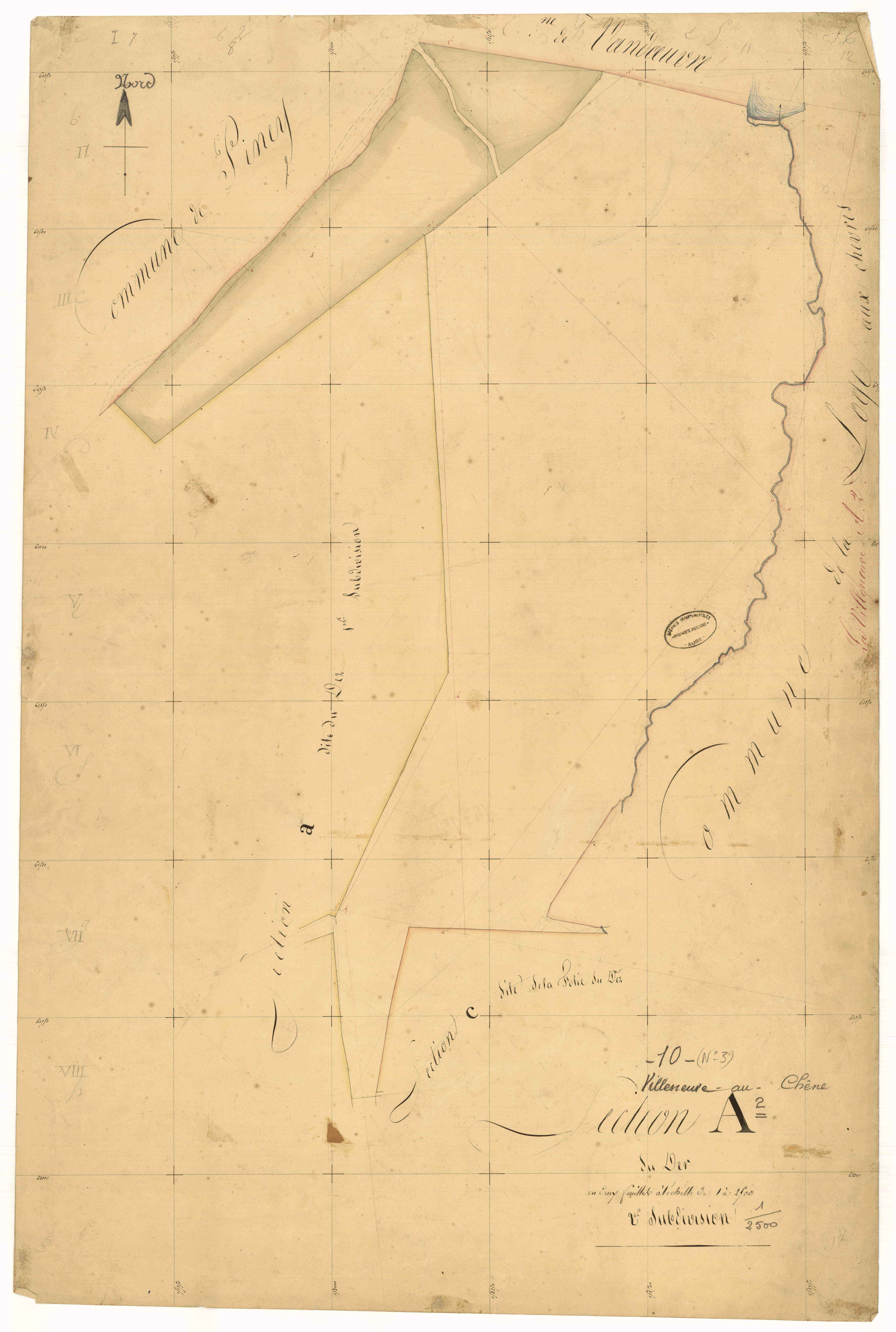 La Villeneuve-au-Chêne, section A dite du Der, feuille n°2