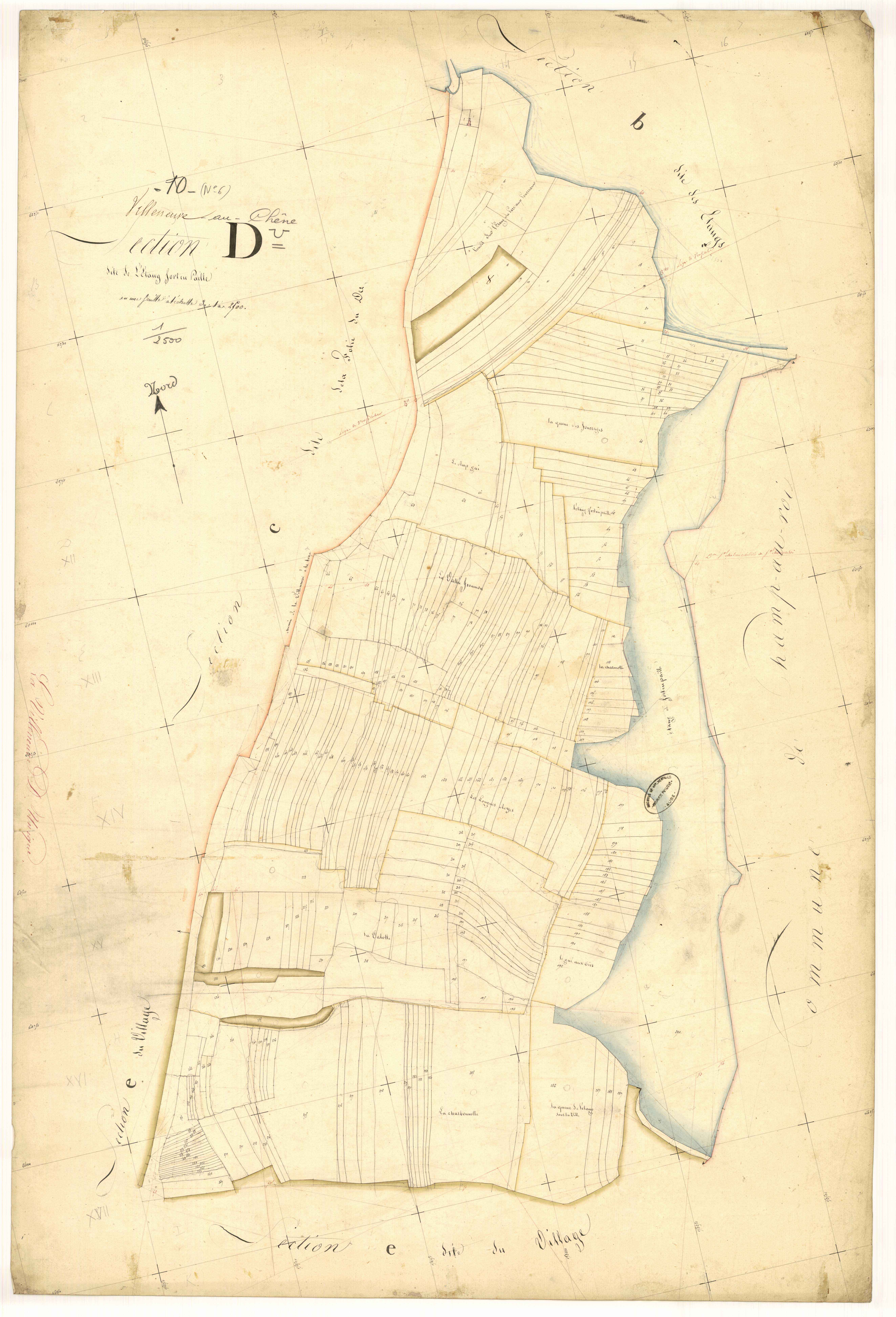 La Villeneuve-au-Chêne, section D dite de l'étang fort en paille