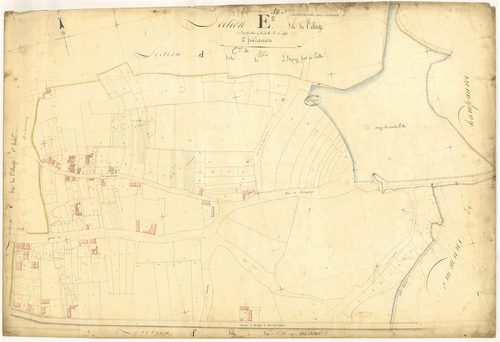La Villeneuve-au-Chêne, section E dite du village, feuille n°2