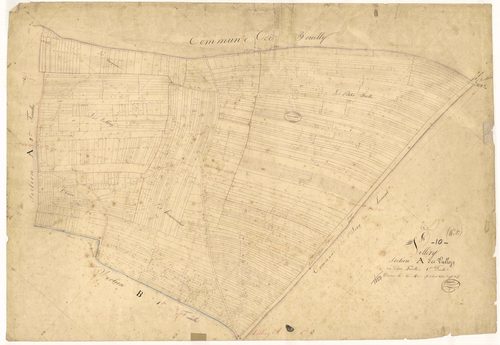 Villery, section A dite des vallory, feuille n°1