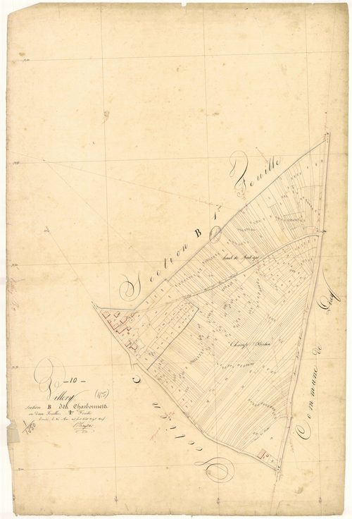 Villery, section B dite des charbonnets, feuille n°2