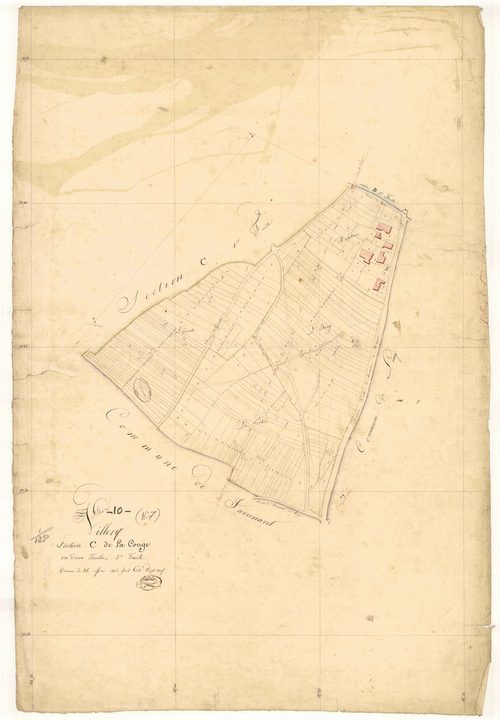 Villery, section C dite de la conge, feuille n°2