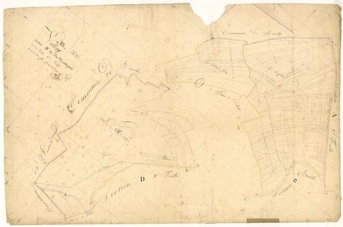 Villery, section D dite de la montagne, feuille n°1