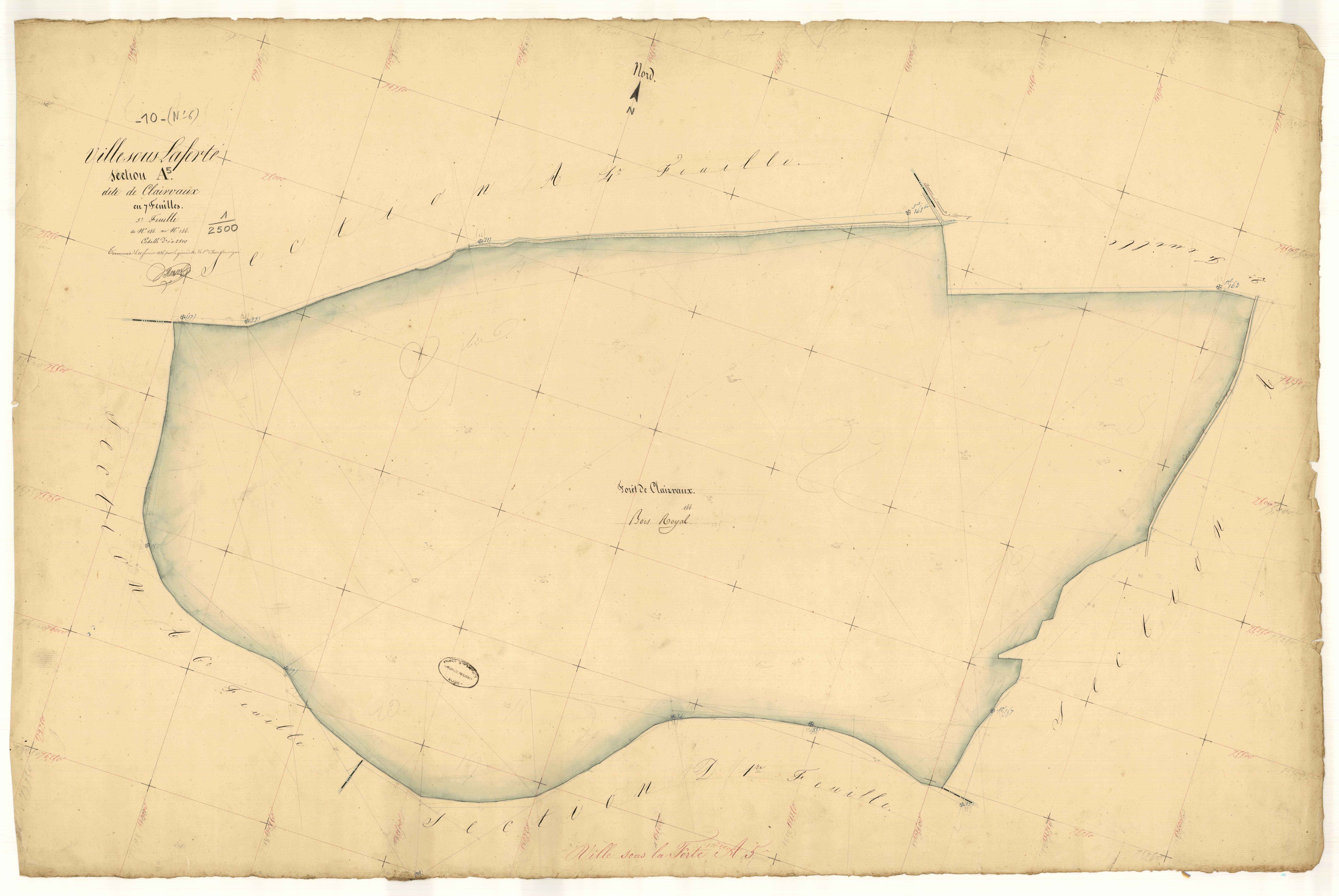 Ville-sous-la-Ferté, section A dite de Clairvaux, feuille n°5, parcelles n° 146