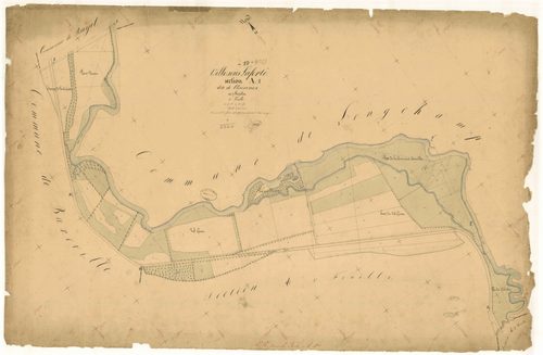 Ville-sous-la-Ferté, section A dite de Clairvaux, feuille n°1, parcelles n° 1-55
