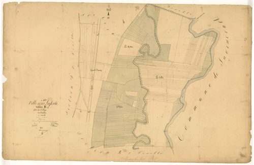 Ville-sous-la-Ferté, section B dite du village, feuille n°1, parcelles n° 1-181