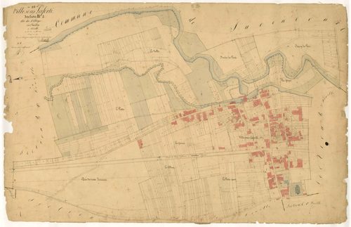 Ville-sous-la-Ferté, section B dite du village, feuille n°2, parcelles n° 182-1032