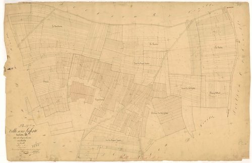 Ville-sous-la-Ferté, section D dite des vignes hautes, feuille n°2, parcelles n° 241-700