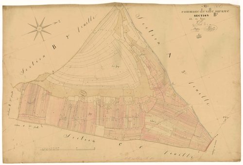 Ville-sur-Arce, section B dite de Tomoi, feuille n°1, parcelles n° 1-455