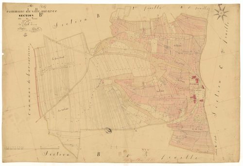 Ville-sur-Arce, section B dite de Tomoi, feuille n°3, parcelles n° 639-1287