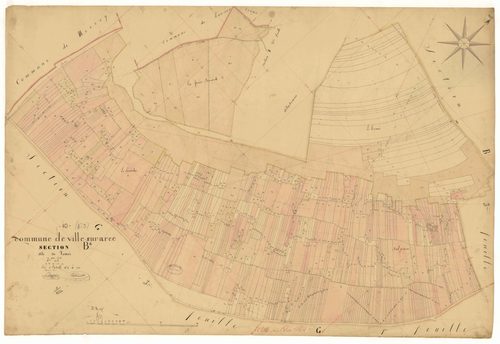 Ville-sur-Arce, section B dite de Tomoi, feuille n°4, parcelles n° 1288-1949