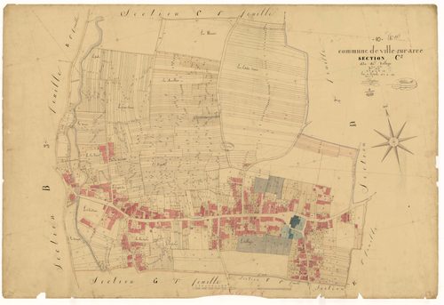 Ville-sur-Arce, section C dite du village, feuille n°2, parcelles n° 772-2084