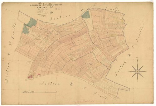 Ville-sur-Arce, section D dite de mont-haut, feuille n°2, parcelles n° 658-1331