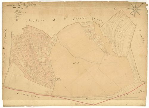 Ville-sur-Arce, section E dite de sur la ville, feuille n°3, parcelles n° 1999-2405