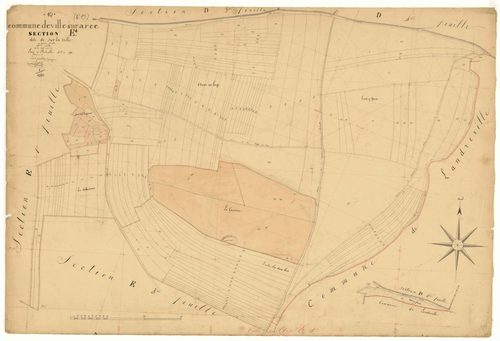 Ville-sur-Arce, section E dite de sur la ville, feuille n°4, parcelles n° 2406-2560