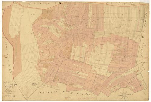 Ville-sur-Arce, section F dite de boteillon, feuille n°2, parcelles n° 566-1656
