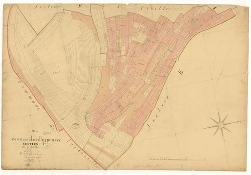 Ville-sur-Arce, section F dite de boteillon, feuille n°3, parcelles n° 1657-2177