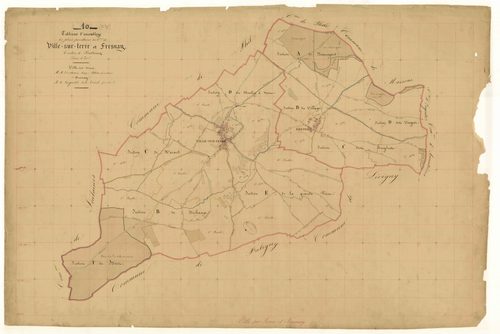 Ville-sur-Terre, tableau d'assemblage de Ville-sur-Terre et de Fresnay