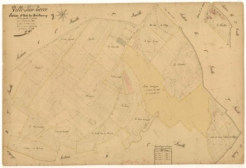 Ville-sur-Terre, section B dite de béchamp, feuille n°3, parcelles n° 977-1716