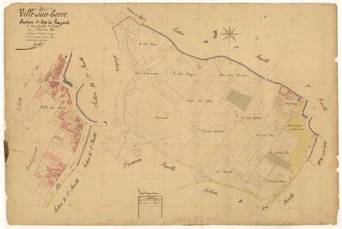 Ville-sur-Terre, section C dite de hazard, feuille n°2, parcelles n° 515-833