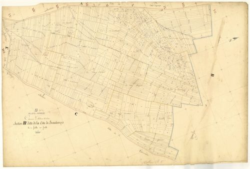 Villiers-Herbisse, section B dite de la côte de Beautemps, feuille n°2