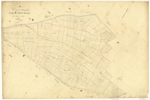 Villiers-Herbisse, section C dite de Tannière, feuille n°2