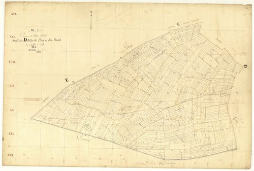 Villiers-Herbisse, section D dite de lavé et des bras, feuille n°2