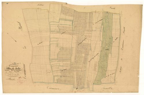 Villy-en-Trodes, section A dite de batillier, feuille n°2, parcelles n° 464-1081