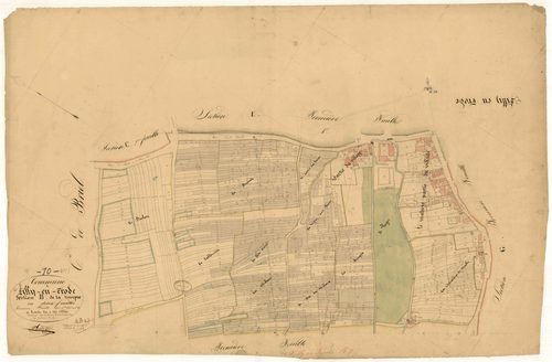 Villy-en-Trodes, section B dite de la rompue, feuille n°2, parcelles n° 646-1426