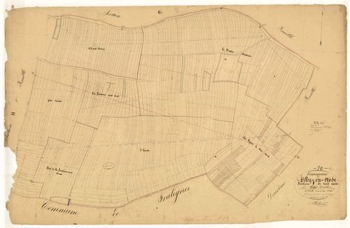 Villy-en-Trodes, section F dite de bois carré, feuille n°1, parcelles n° 1-432