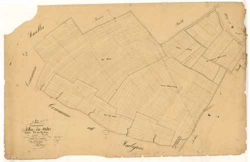 Villy-en-Trodes, section H dite des fâches, feuille n°2, parcelles n° 424-719